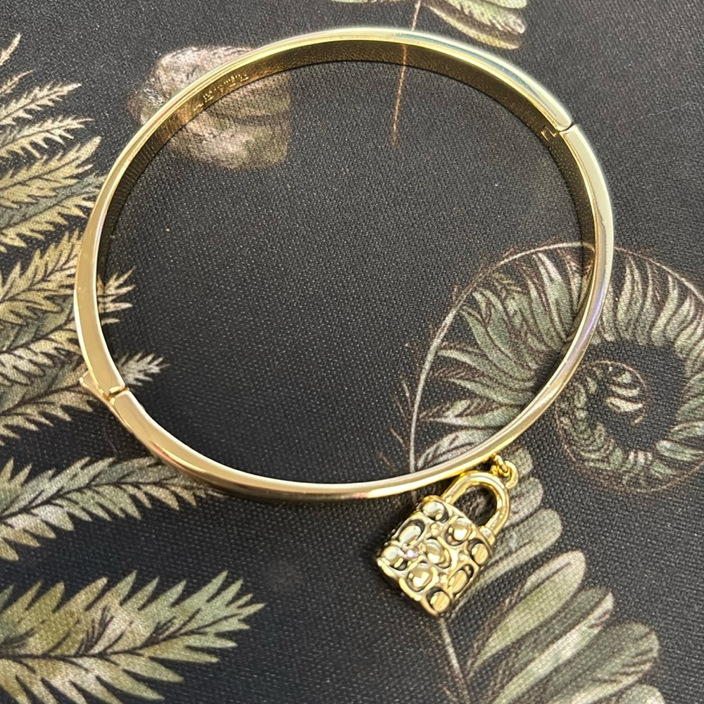 Coach padlock bracelet